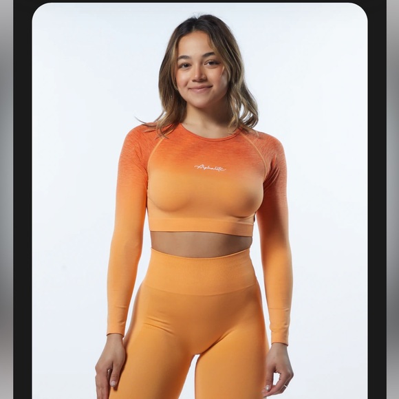 Alphalete Tops - Alphalete Amplify Ombre Crop Top in Day Tripper - Brand New